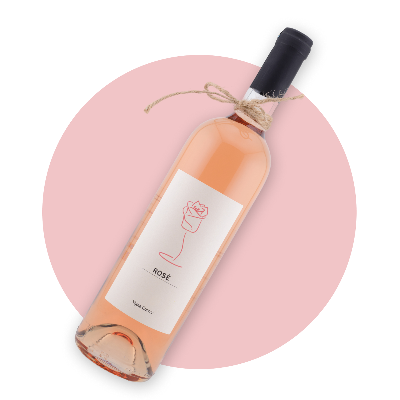 bottiglia di raboso rosato